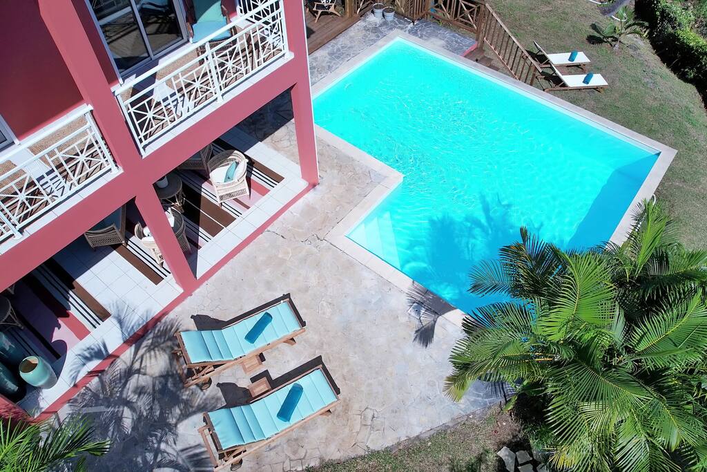 Maison Divon Luxueuse Villa Exotique face à l'Océan avec piscine chauffée - 9