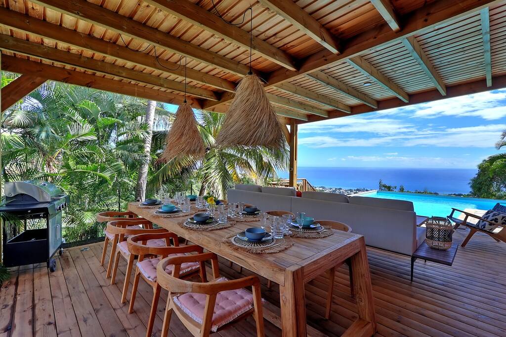 Maison Divon Luxueuse Villa Exotique face à l'Océan avec piscine chauffée - 20