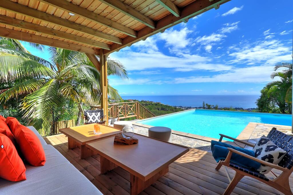 Maison Divon Luxueuse Villa Exotique face à l'Océan avec piscine chauffée - 15