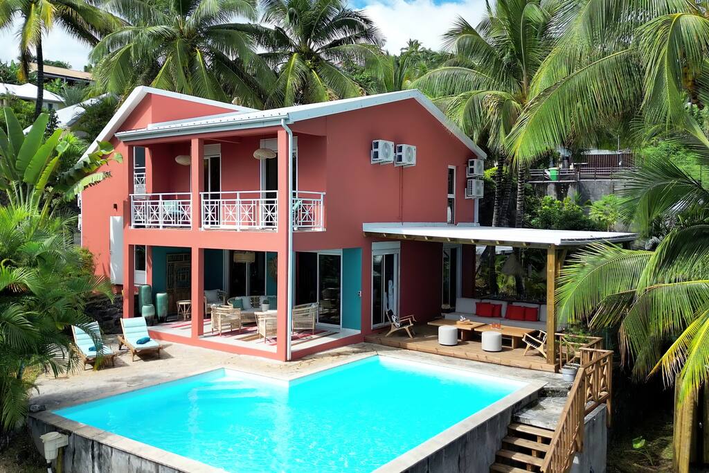 Maison Divon Luxueuse Villa Exotique face à l'Océan avec piscine chauffée - 6