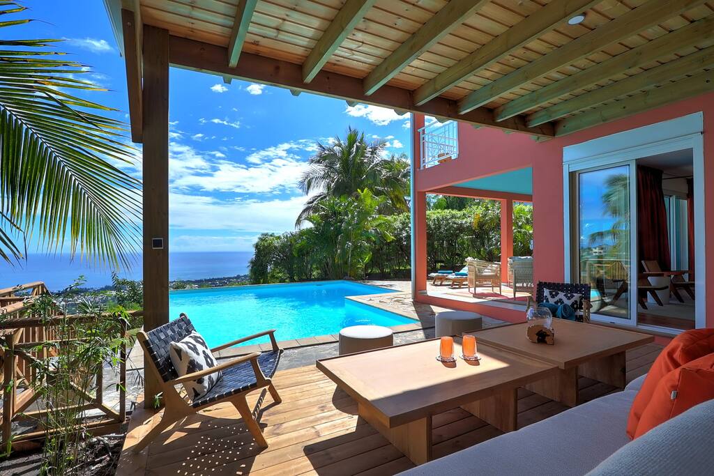 Maison Divon Luxueuse Villa Exotique face à l'Océan avec piscine chauffée - 16