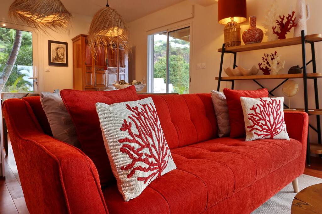 Maison Divon Luxueuse Villa Exotique face à l'Océan avec piscine chauffée - 28